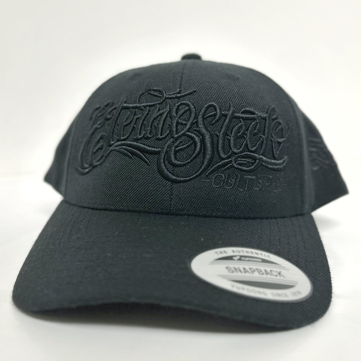 Mitchell & Ness box logo snapback cap in black